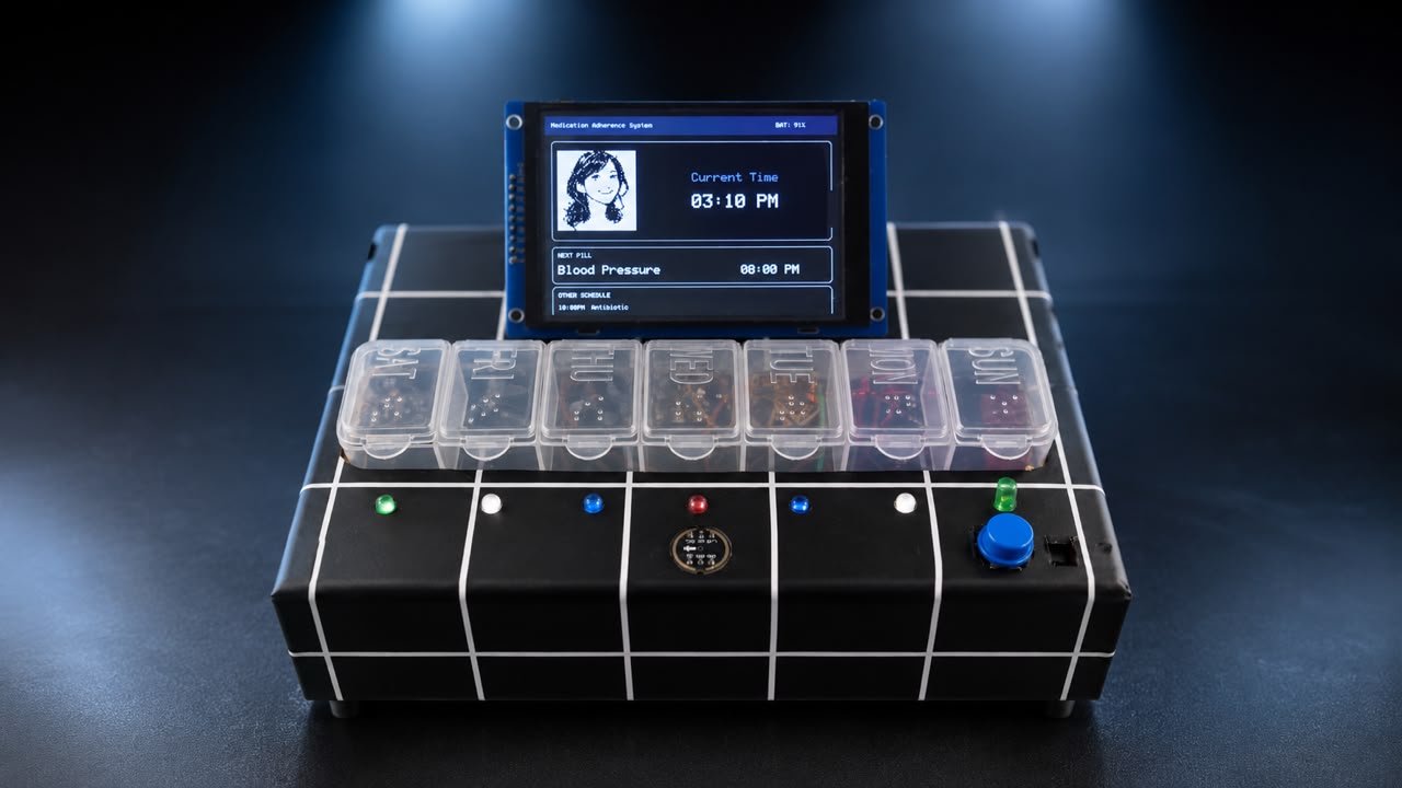 AI Smart Pill Box prototype
